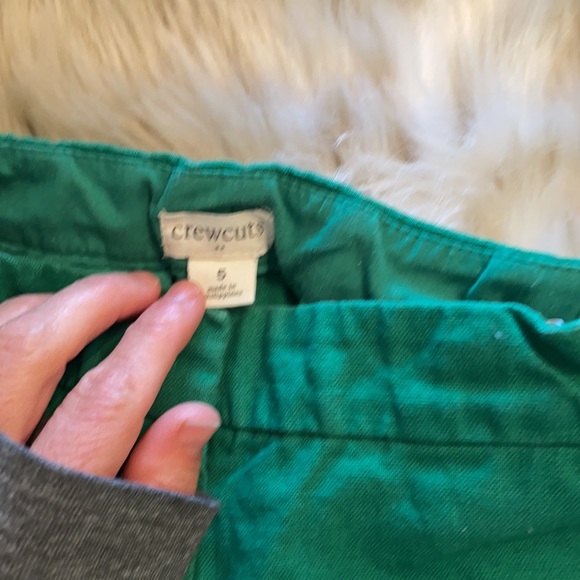 Crew Cuts size 5 shorts with ridged detail. Emerald green color side pockets.*1 - Picture 4 of 10